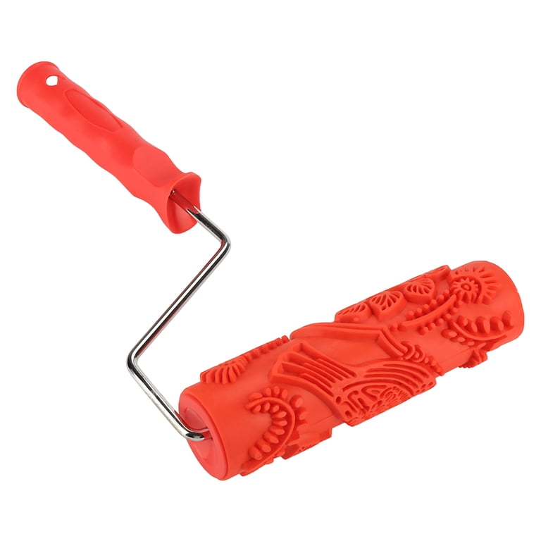 Orvunela 7 Inch Embossed Pattern Texture Paint Roller with Handle ...