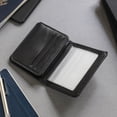 thumbnail image 3 of ASR Federal Black Leather RFID Wallet Police Badge Holder with Removable ID Card Holder, Round, 3 of 8