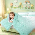 thumbnail image 3 of meiyoeat Minimalist Sequin Print Full Size Comforter Sets,Cute Stars Pattern Bedding Comforter Set For Girls,Reversible,3pcs,1 Comforter and 2 Pillowcases, 3 of 7