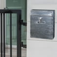 thumbnail image 5 of Modern Wall Mount Mailbox, Lockable Rainproof Box, Large Capacity Mail Box ,Post Letter, Letter Box for Office External Outdoor Gate Black, 5 of 8