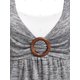 thumbnail image 4 of Vestido Midi de Talla Grande con Anillo de Space Dye Rosegal  Vestidos casuales de talla grande, 4 of 5