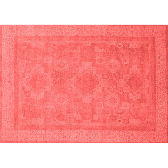 Ahgly Company Indoor Rectangle Oriental Red Traditional Area Rugs, 8' x 12'