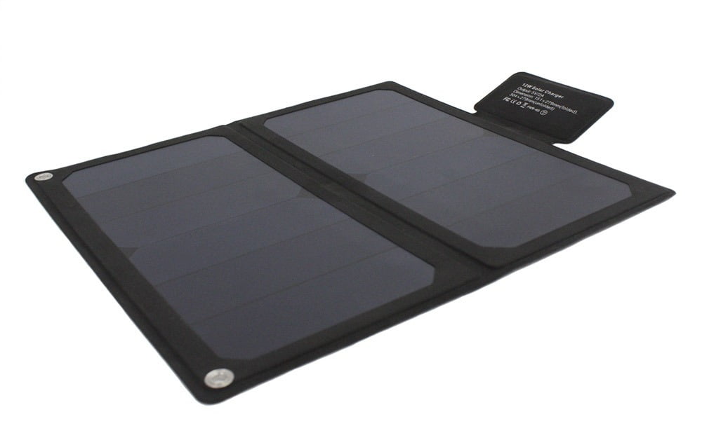 12 Watt Fold up Solar charger with 5V USB Rapid charging technology