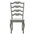 thumbnail image 4 of Weston Home Farmhouse French Ladder Back Wood Dining Side Chairs, Antique Grey (Set of 2), 4 of 7