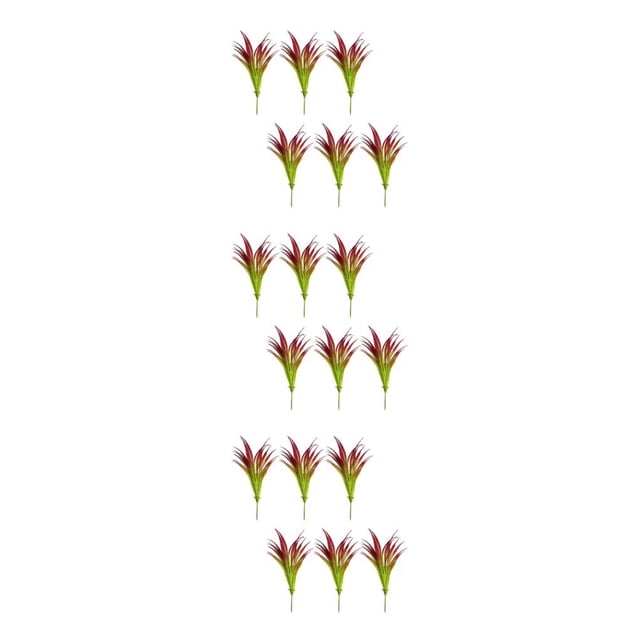 Plantas Artificiales Injueey Paquete de 6 Rosa Roja