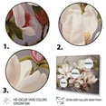 thumbnail image 3 of Designart "White Pink Magnolias Magnolia " Floral Floater Framed Wall Decor, 3 of 7