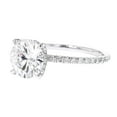 thumbnail image 3 of Ring Round Diamond Wedding Band Anniversary Gift Diamond Ring Pair Set, 3 of 4