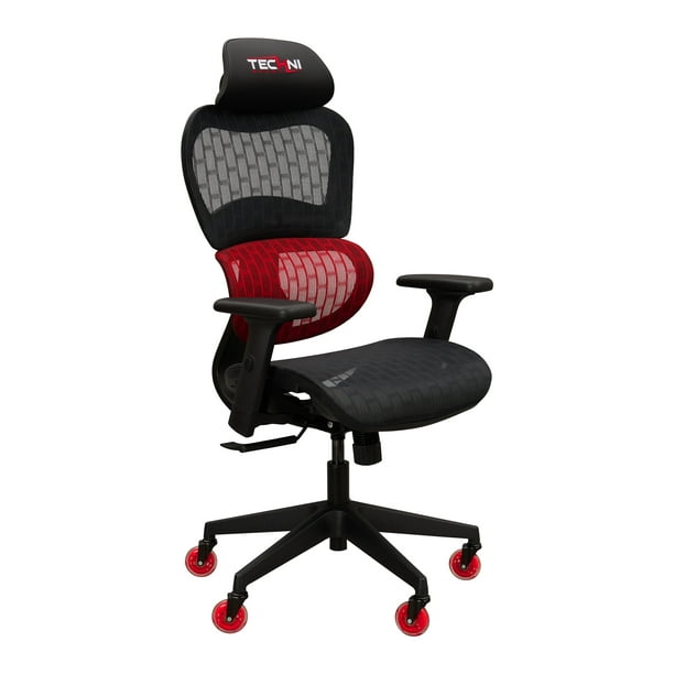 liner undskylde famlende Techni Sport TS36C Airflex Cool Mesh Gaming Chair with Built-in Mesh Lumbar  Support - Walmart.com