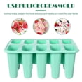 thumbnail image 2 of 1pc Diez Grid Helado Molde DIY Making Herramienta Molde de Popsicle Frozen (Verde), 2 of 7