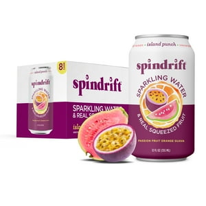Spindrift Island Punch Sparkling Water, 12 fl oz, 8 Pack