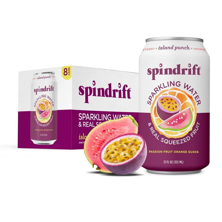 Spindrift Island Punch Sparkling Water, 12 fl oz, 8 Pack photo 1