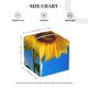 thumbnail image 4 of Fotbe Blue Sky Sunflower Porta Pañuelos Decorativo de Cuero, Caja Cuadrada Moderna para Pañuelos Faciales, Organizador y Dispensador 5x5x5'', 4 of 7