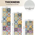 thumbnail image 4 of Multicolor Ethnic Floral Pattern Kitchen Rugs Sets Of 3,Kitchen Runner Rugs Non Skid Washable,Decorative Kitchen Floor Mats for Kitchen,Sink,Laundry,17"x30"+ 17"x47" + 17"x59", 4 of 6