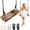 18"x 8", variant on Carbonized Wooden Swing,Aspelve 18"x 8" Hanging Tree Swing with Heavy Duty 440 lbs Load,Wooden Swing Seat with Adjustable Climbing Rope & Tree Straps for Outdoor and Indoor Use(18"x 8")