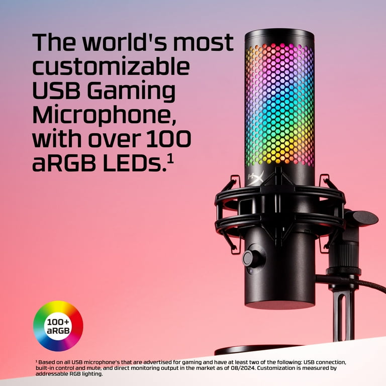 HyperX QuadCast S マイクCUSTOMIZALE LIGHING HyperX QuadCast S - USB Microphone - RGB Lighting – HyperX US