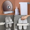 thumbnail image 4 of Porta Zapatillas De Baño, Almacenamiento De Toallas De 2 Piezas, Portarrollos De Papel Higiénico para Baño Tamaño 25 * 3 * 5 Cm, 4 of 5