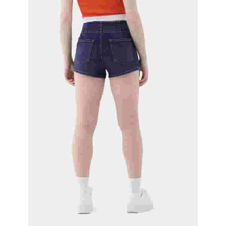 【2plan】Summer Pintuck Denim Short Pants No Boundaries Pintuck Denim Shorts - High Rise - Walmart.com