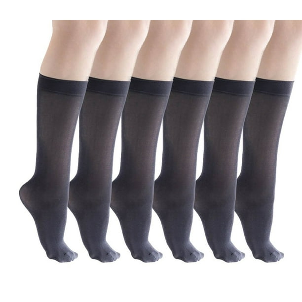 felicity-legwear - 6 Pair of Felicity Womens Knee High Dress Socks ...