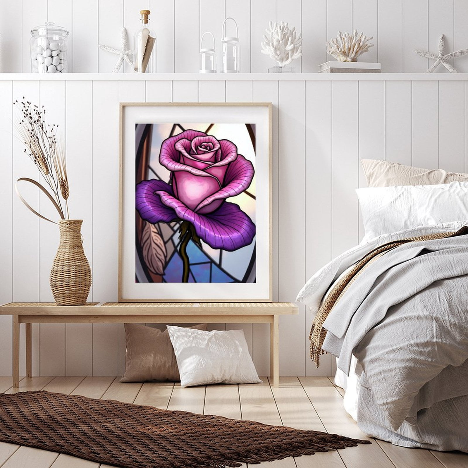 Diamond Art Kit for Adults, Abstract Rose Print No.68 Diamond Painting for Adults Beginners, 5D DIY Diamond Art Painting Kits, Colorful Diamond Painting Craft for Home Decor 12x16