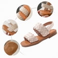 thumbnail image 5 of TOWED22 Girls Cute Heart Sandals Open Toe Summer Flats Dress Sandals Shoes White,11, 5 of 6