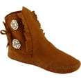 thumbnail image 3 of Minnetonka Women's Two Button Ankle Boot,Soft Leather Sole Brown,8 M US, 3 of 7
