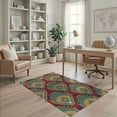 thumbnail image 2 of ODIKA Sport Design With Bold Pennant Border Accents Baseball Field Diamond Playful Stain Resistant Low Profile for Dorm Room, Small Living Apartment, 2 of 7