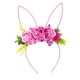 thumbnail image 4 of Diadema con Orejas de conejo de Pascua, accesorios para el cabello, diadema de flores, aro para el pelo encantador para recuerdos de fiesta de Pascua Rosa Yinane Gorros con orejas de conejo, 4 of 8