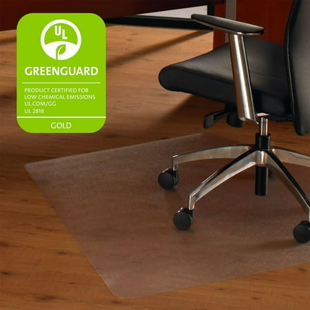 UPC: 0879451002631 | Cleartex Ultimat® Polycarbonate Corner Workstation Chair Mat for Hard Floor – 48 x 60