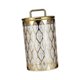 thumbnail image 3 of Jar de frasco decorativo contenedor de almacenamiento de alimentos con tapa de té té de azúcar de té tanister de alimentos sellados para decoración L Patrón cuadrado, 3 of 8