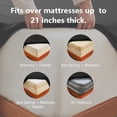 thumbnail image 6 of Extra Deep Pocket King Sheets - 6 Piece Sheet Set - Fits Up to 21 inches Thick Mattresses - Luxury Bedding Set - Breathable Bed Sheets & Pillowcases - Easy & Secure Fit - Black, King Size, 6 of 18