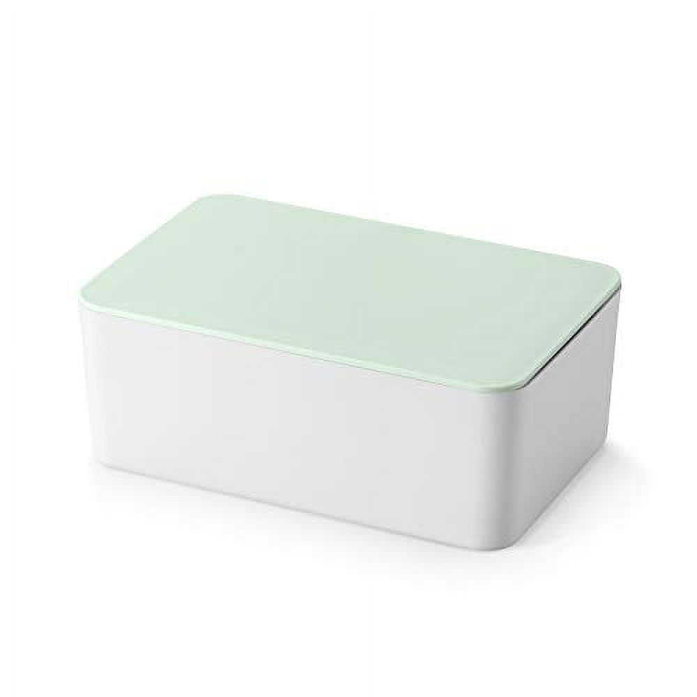 ZDWQFA 2Pcs Wipe Dispenser, Baby Wipes Case, Baby Wipe Holder Keeps Wipes Fresh Easy Open Close Wipe Container With Buckle Lid Pink And Blue