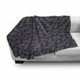 thumbnail image 2 of Feather Soft Flannel Fleece Throw Blanket, Repetitive Zentangle Romantic Purple Tone Paisley Look Illustration, Cozy Plush for Indoor and Outdoor Use, 70" x 90", Pale Eggplant Lilac, by Ambesonne, 2 of 5
