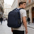 thumbnail image 7 of KEVCHE Classic Solid Color 21 Inch Backpack, Padded Shoulder Straps for Work Office Gym and Sports, Travel Commute Daypack with Multiple Compartments, Durable Lightweight Rucksack for Daily Use, 7 of 7