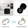 thumbnail image 3 of Highcool Velvet Box, 3 Slots Octagonal Jewelry Box Display Holder Case with Removable Lid for Proposal Engagement Wedding Ceremony (Standard), 3 of 7