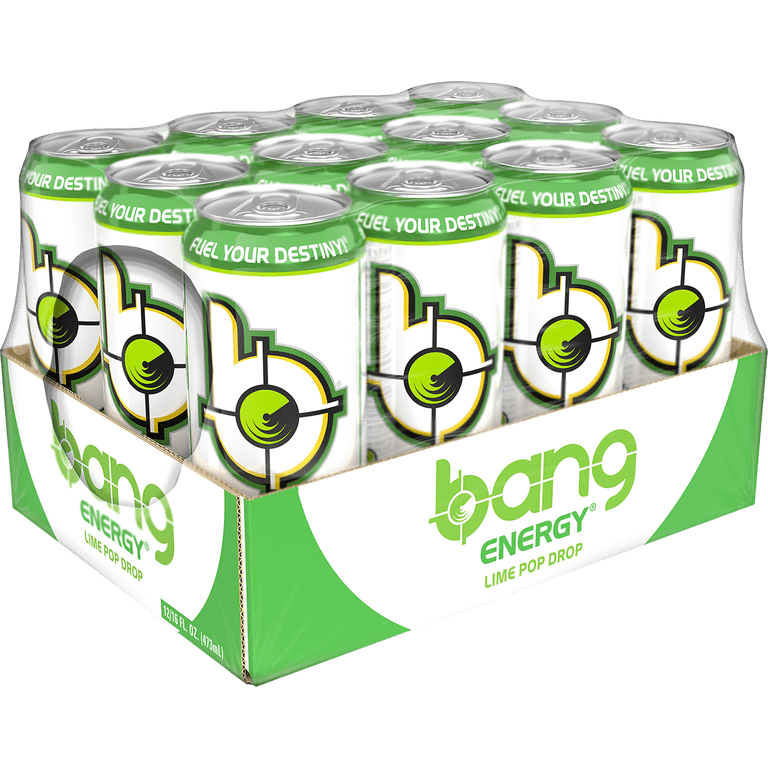 Bang Energy Drink, Lime Pop Drop, 16 fl oz, 12 Pack photo 3