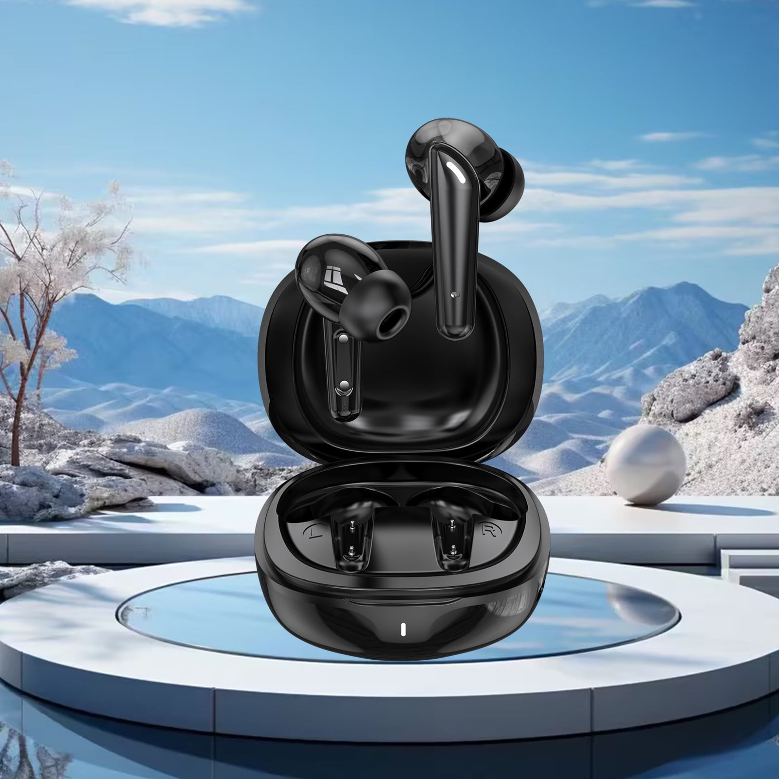 ClearanceGaming Headset with Bluetooth 5.2, 60h Battery Life, Noise Cancelling Microphone,Surround Sound, Rgb Lighting, Ideal for Pc, For Running, Gym, And Workouts.12e
