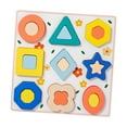 thumbnail image 1 of Wooden Jigsaw Puzzles Children Early Education Learning Toy Montessori Toy for 1 Shape, 1 of 8