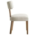 thumbnail image 4 of Nalani Dining Chairs - Set of 2 in Heathered Weave Ivory Deep Brown, 4 of 10