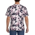 thumbnail image 2 of Naloa Lilies Flowers Men's T-Shirt Sport T-shirt Men's Basic Tee Casual Men's Shirt, Round Neck, Short Sleeves - X-Large, 2 of 5