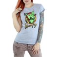 thumbnail image 1 of DC Bombshells Womens Poison Ivy Badge Heather T-Shirt, 1 of 7