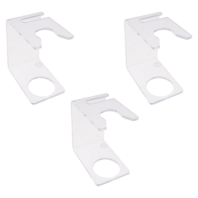 HOOWIFFY 3Pcs Shaving Brush Holder and Razor Organizer Transparent Acrylic for Convenient Bathroom Use