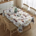 thumbnail image 2 of Pioneer Flower Floral Print Pattern Rectangle Tablecloth 60"x84",Waterproof Polyester Rectangle Table Cloth, Wipeable Spillproof Polyester Tablecloth for Dining, Camping, Indoor and Outdoor, 2 of 5