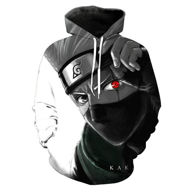 Naruto Anime Cartoon Hoodie Uzumaki Naruto Cosplay Akatsuki Uchiha Itachi Full-Size Sweatshirt 3D Printed Hooded Sweater CoatM(50-60kg) Gao Jinjia LED