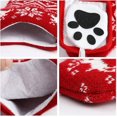thumbnail image 3 of Medias navideñas para perros LzGUNGY grandes con forma de hueso rojas con marco de fotos, 3 of 5