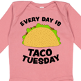 thumbnail image 4 of Inktastic Every Day is Taco Tuesday Boys or Girls Long Sleeve Baby Bodysuit, 4 of 5