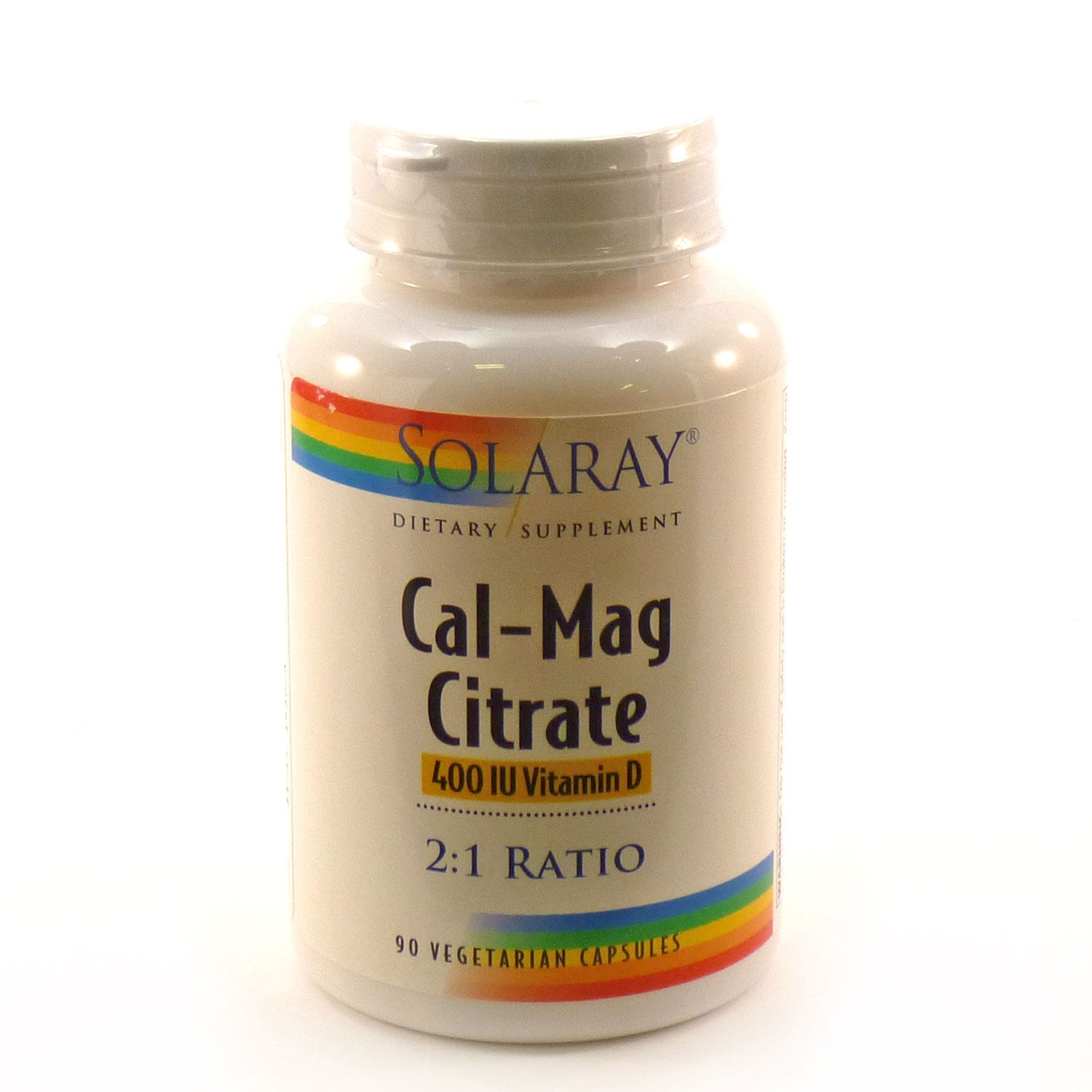 CalMag Citrate w/ Vit D 21 By Solaray 90 Vegetable Caps Calcium