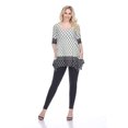 thumbnail image 2 of White Mark Women's 3/4 Sleeve Aicha Tunic Top, 2 of 5
