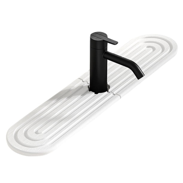 Inteprter Tapete para fregadero Ternal, absorbente y de secado rápido, protector de grifo para fregadero de cocina Juegos de accesorios de baño A 45*10 cm