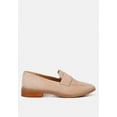 thumbnail image 2 of ZOFIA Nude Suede Penny Loafers, 2 of 6