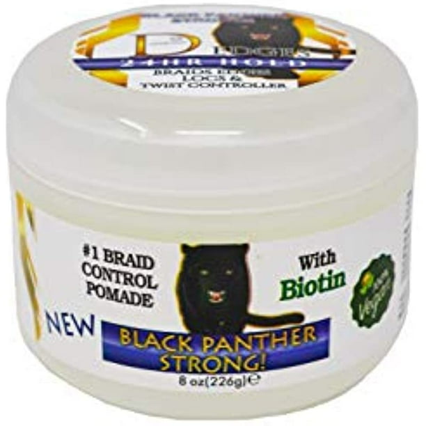 BLACK PANTHER STRONG VEGAN Edge and Braid Control POMADE 8 oz